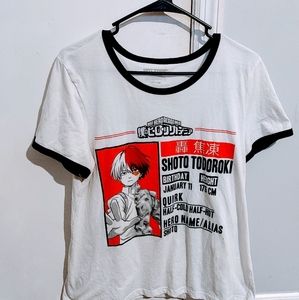 Shoto Todoroki Junior Women's XL Shirt Hot Topic